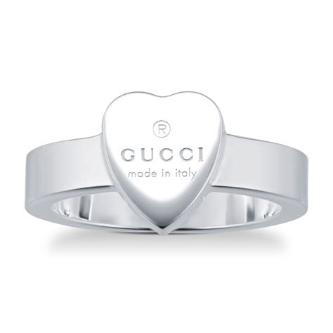 gucci sterling silver|Gucci Sterling Silver Trademark Heart Ring .